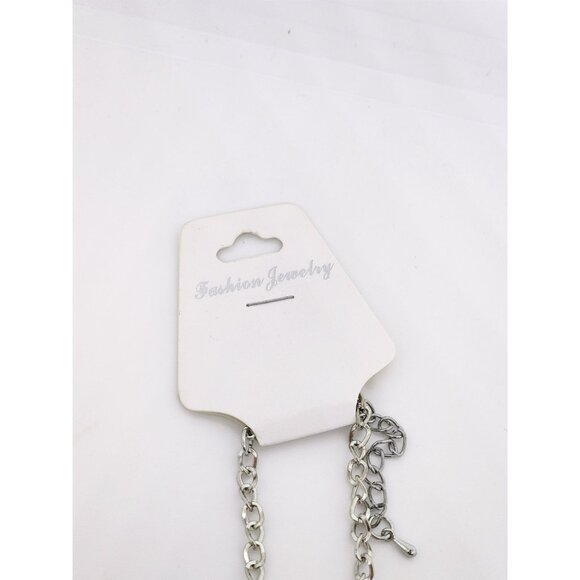 NWT Hello Kitty Rhinestone Pendant Necklace With Pink Bow & Silver Chain Women - Picture 5 of 5